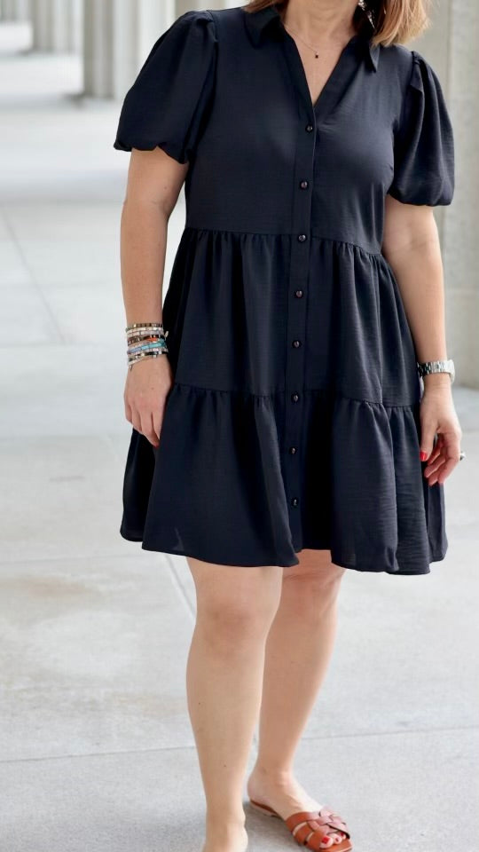 Isabella Black Dress